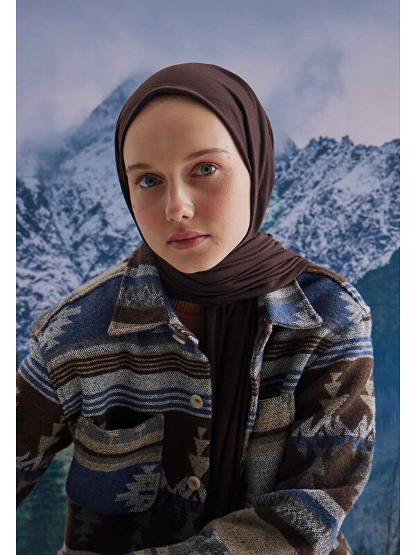 Fresh Scarfs Penye Şal Kakao