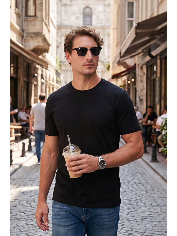 Buratti Pamuklu Regular Fit Bisiklet Yaka %100 Pamuk Tişört 59020204