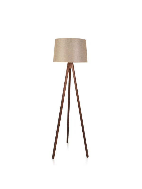 Nisa Luce Tripod Lambader - Kahverengi / Ceviz - 140 cm