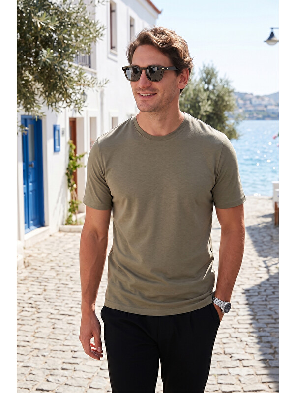 Buratti Pamuklu Regular Fit Bisiklet Yaka %100 Pamuk Tişört 59020204