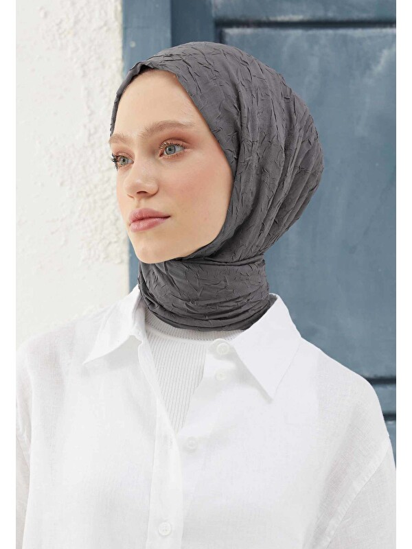 Fresh Scarfs Bambu Şal Metalik Gri