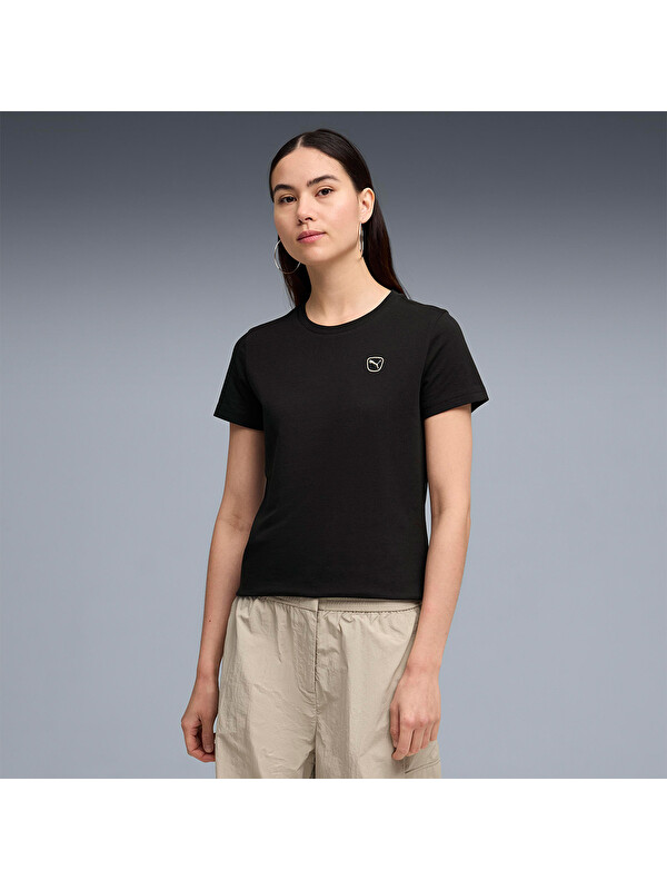 Puma Essential Elevated Kadın Siyah Tişört