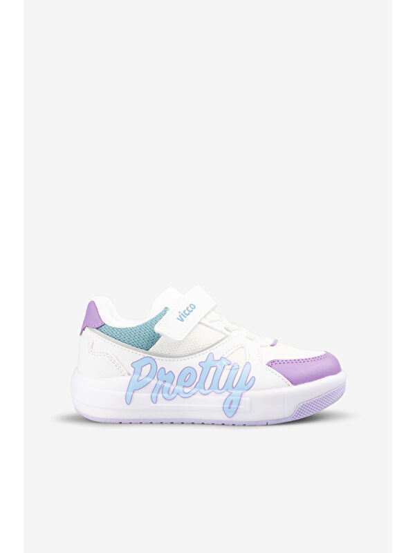 Vicco Pretty Işıklı Kız Bebek Beyaz Sneaker
