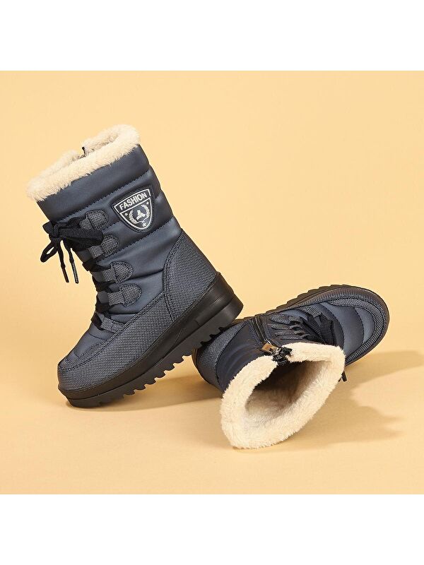 İçi Termal Kürklü Kız Çocuk Kar Botu Ayakkabı Twg 995 - Görsel 3