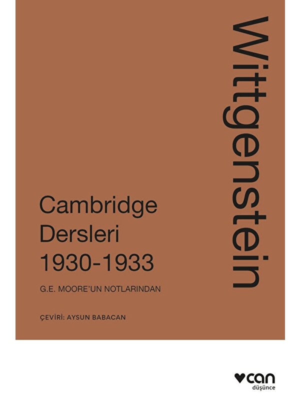 Can Yayınları Wittgenstein: Cambridge Dersleri 1930-1933