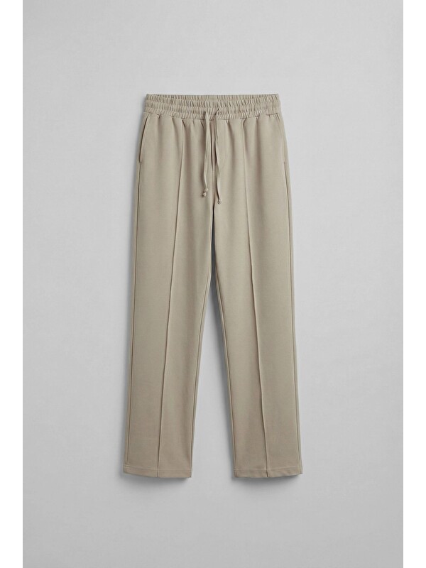 Abluka Online Beli Lastikli Baggy Erkek Pantolon Bej