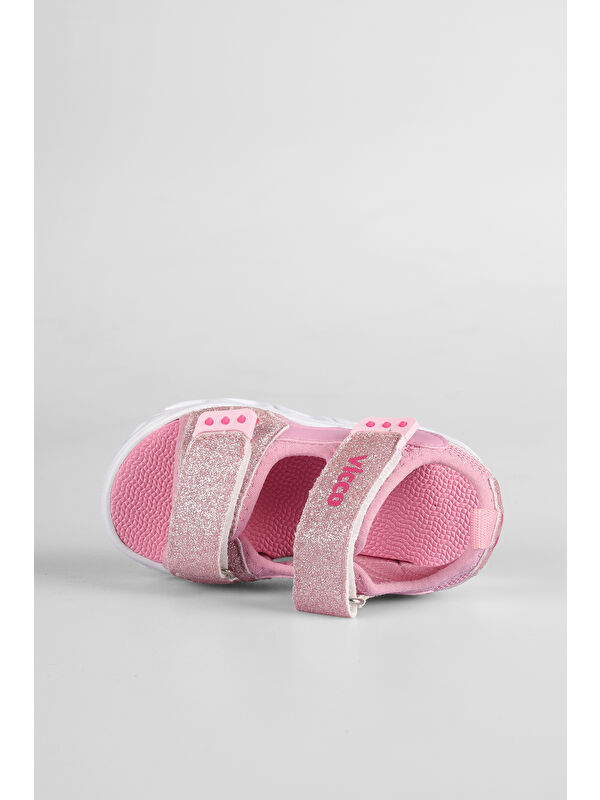 Roy Işıklı Kız Bebek Pembe Sandalet - Görsel 7