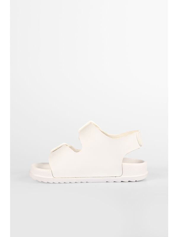 Miyu Hafif Unisex Bebek Beyaz Sandalet - Görsel 3