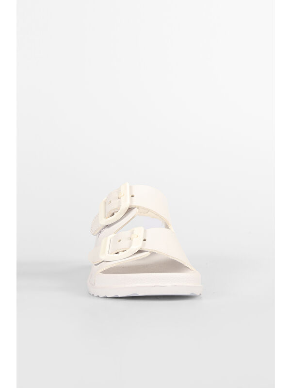 Miyu Hafif Unisex Bebek Beyaz Sandalet - Görsel 5