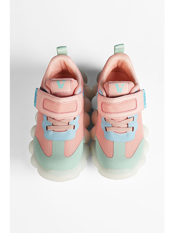 Bread Işıklı Kız Okul Öncesi Pudra Spor Ayakkabı - Görsel 6