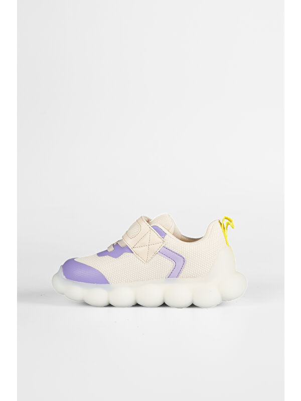 Bread Işıklı Unisex Okul Öncesi Bej Spor Ayakkabı - Görsel 4