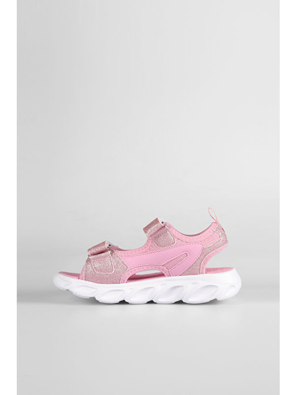 Roy Işıklı Kız Çocuk Pembe Sandalet - Görsel 3