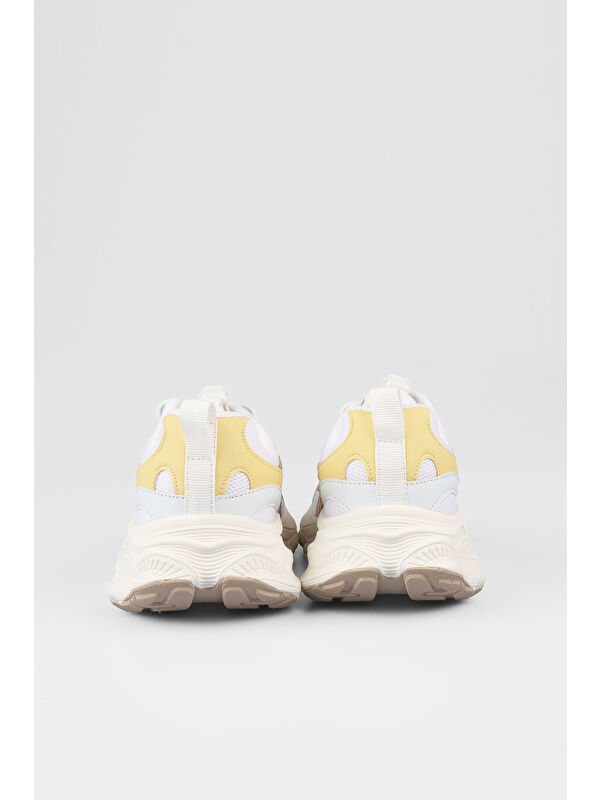 Coffee Basic Kız Çocuk Beyaz/Altın Spor Ayakkabı - Görsel 7