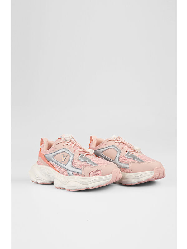 Coffee Basic Kız Çocuk Pudra Spor Ayakkabı - Görsel 3