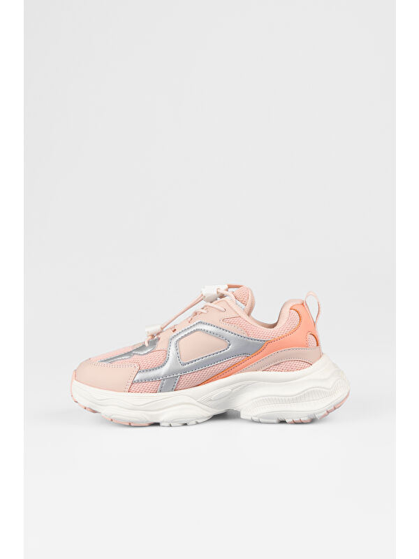 Coffee Basic Kız Çocuk Pudra Spor Ayakkabı - Görsel 5