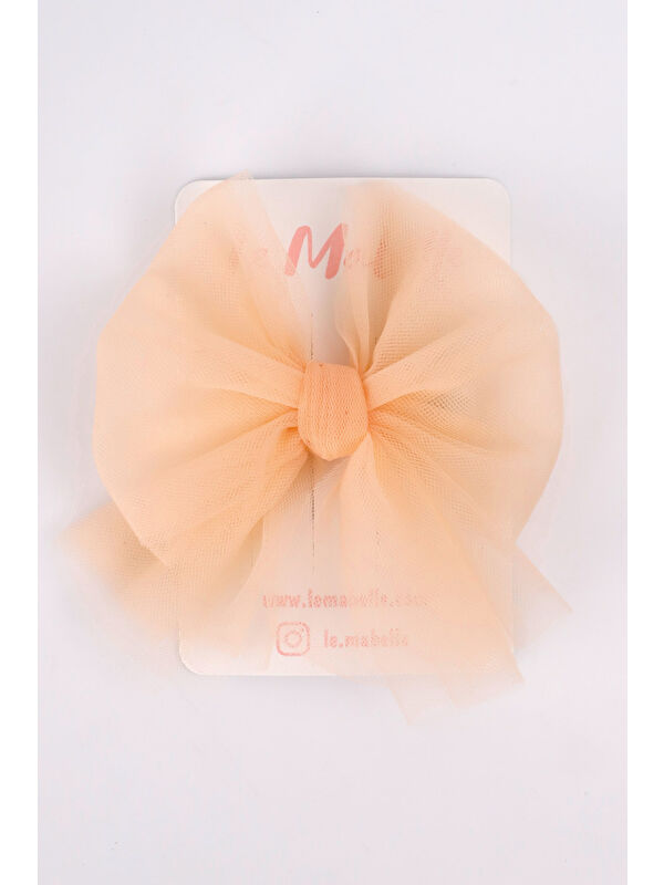 Le Mabelle Somon Tül Fiyonk Kız Çocuk Klips Toka