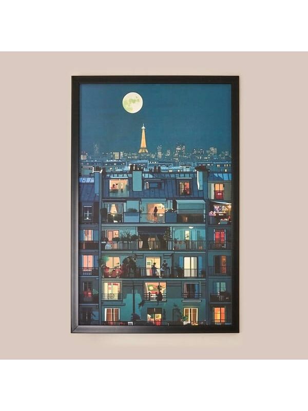 Evidea Deco Voisins Tablo - Mavi - 40x60 cm