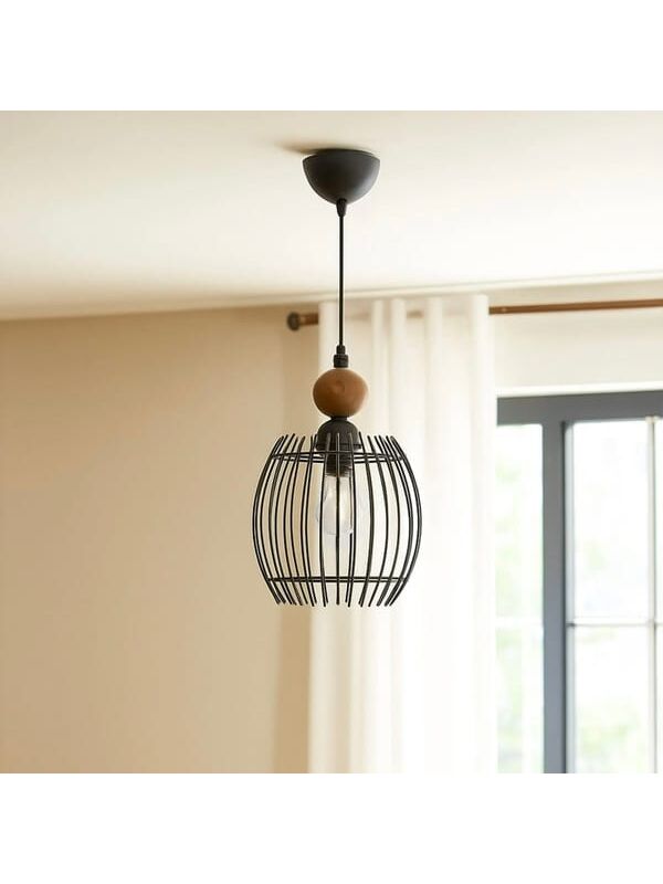 Safir Light Fiorenze Metal Sarkıt - Siyah - 80 cm