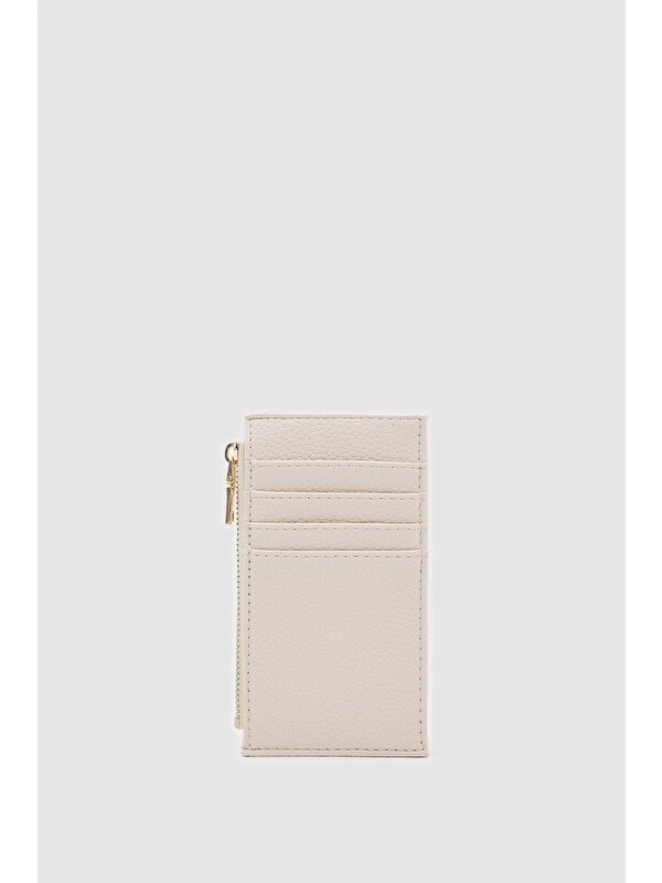 Shulebags Linn Dokulu Kadın Kartlık Krem