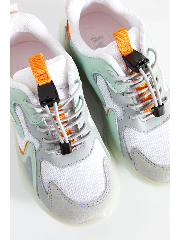 Mask Basic Unisex Çocuk Beyaz Spor Ayakkabı - Görsel 7