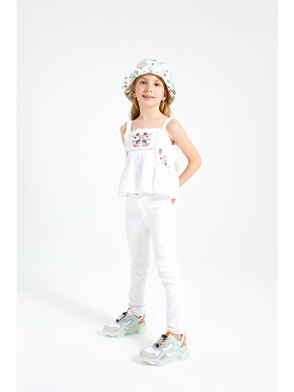 Mask Basic Unisex Çocuk Beyaz Spor Ayakkabı - Görsel 8