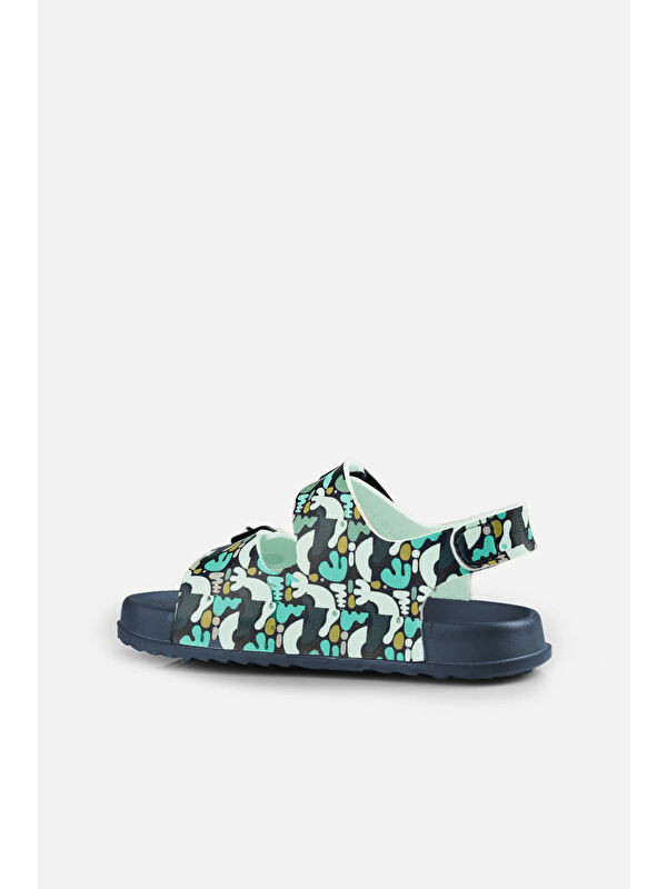 Miyu II Baskılı Erkek Okul Öncesi Lacivert Sandalet - Görsel 7