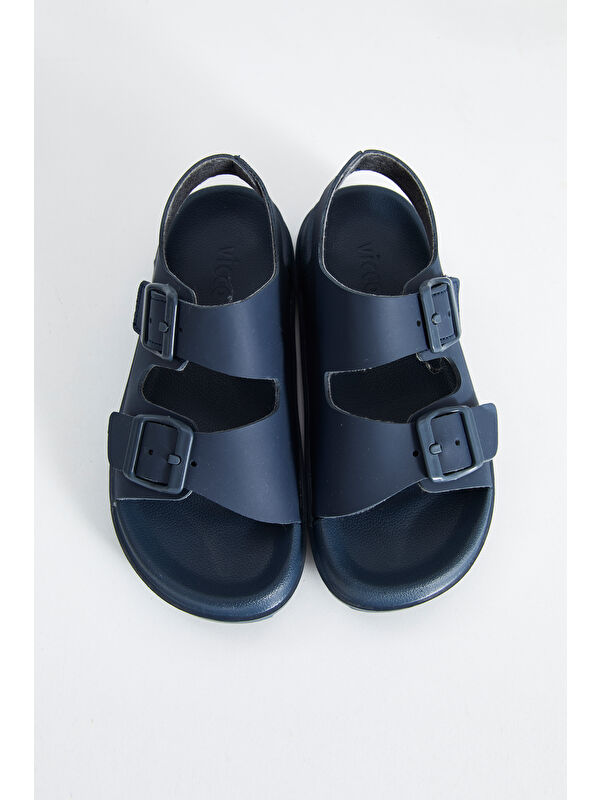 Miyu Hafif Erkek Okul Öncesi Lacivert Sandalet - Görsel 4