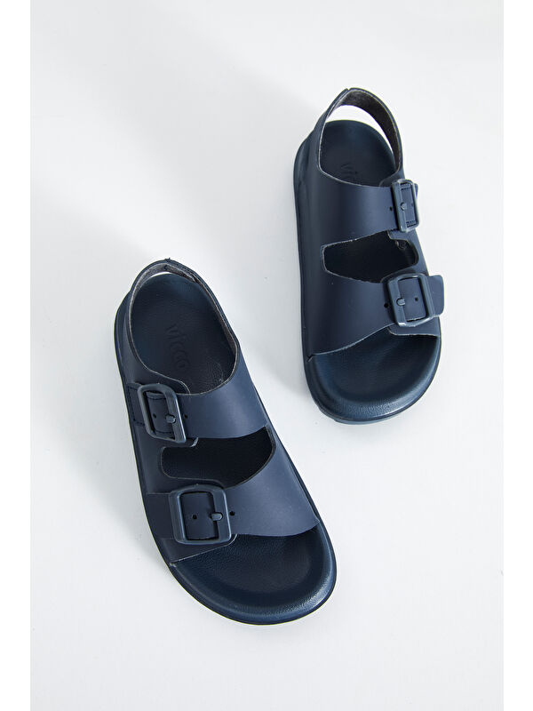 Miyu Hafif Erkek Okul Öncesi Lacivert Sandalet - Görsel 5