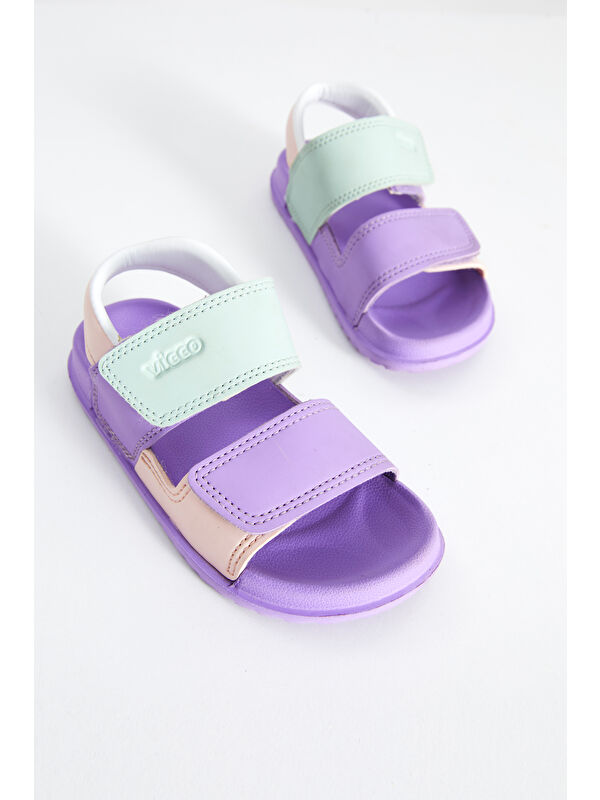 Krixi Hafif Kız Bebek Lila Sandalet - Görsel 2