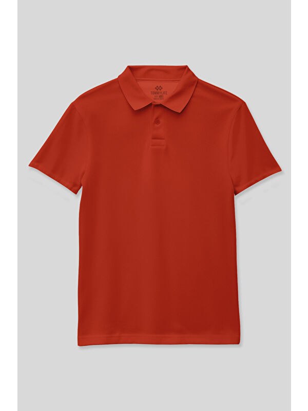 Tommylife Fiesta Polo Yaka Standart Fit Basic Unisex T-Shirt - 11330