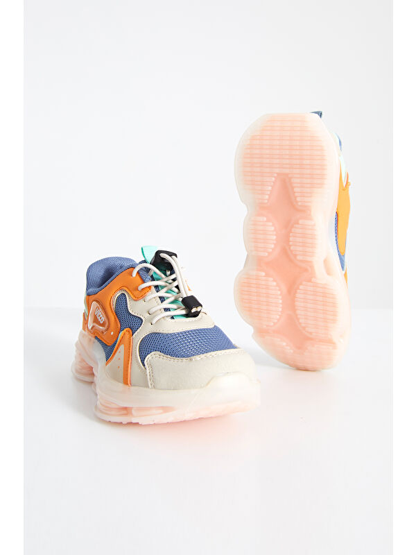 Mask Havalı Taban Erkek Çocuk Okul Öncesi Jean Spor Ayakkabı - Görsel 4