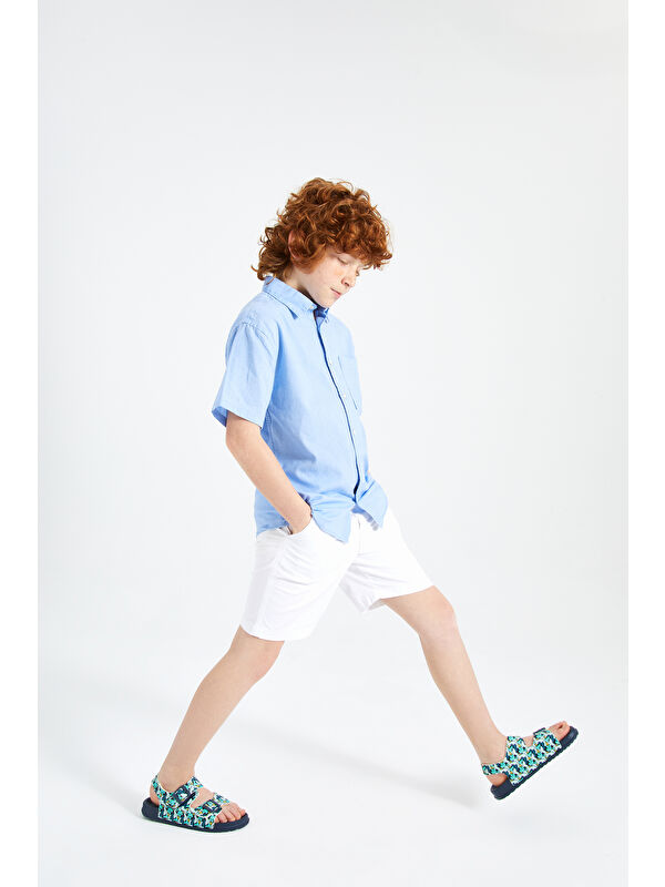 Miyu II Baskılı Erkek Bebek Lacivert Sandalet - Görsel 3