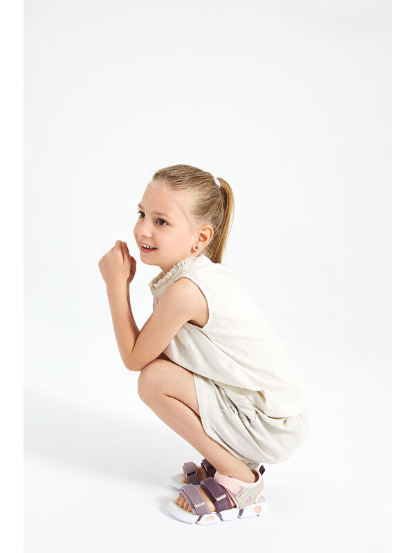 Gorbi Basic Kız Bebek Pudra Sandalet - Görsel 8