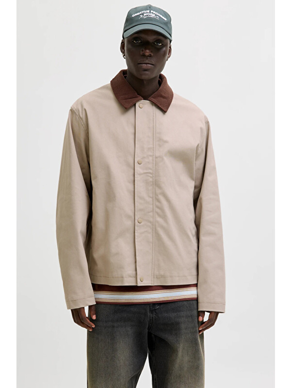 Jack & Jones Jack &Jones Essentials Jjegraham Pamuklu Regular Fit Kadife Yaka Mont 12288889