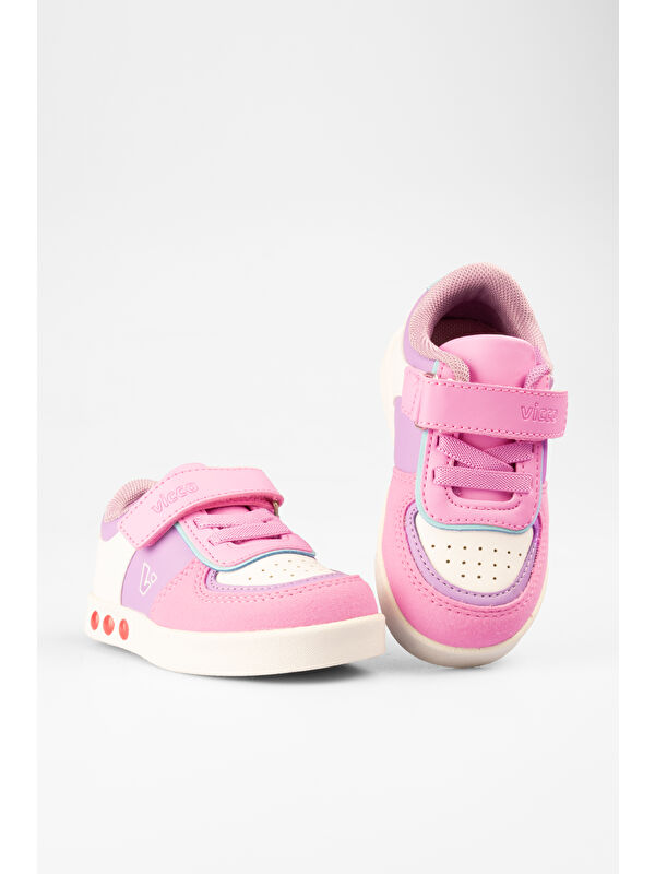 Sam Işıklı Kız Bebek Pembe Sneaker - Görsel 4