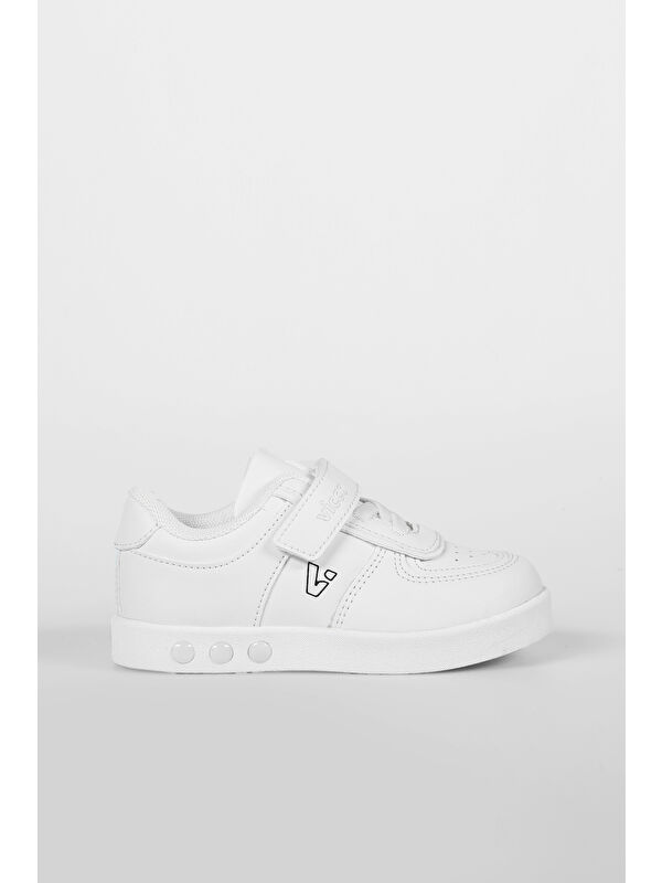 Sam Işıklı Unisex Bebek Beyaz Sneaker - Görsel 2