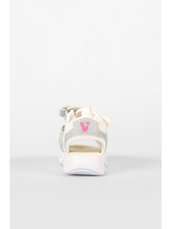 Roy Işıklı Kız Okul Öncesi Beyaz Sandalet - Görsel 7