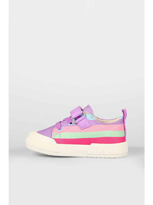 Elf Işıklı Kız Çocuk Okul Öncesi Lila Spor Ayakkabı - Görsel 3