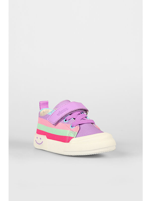 Elf Işıklı Kız Çocuk Okul Öncesi Lila Spor Ayakkabı - Görsel 4