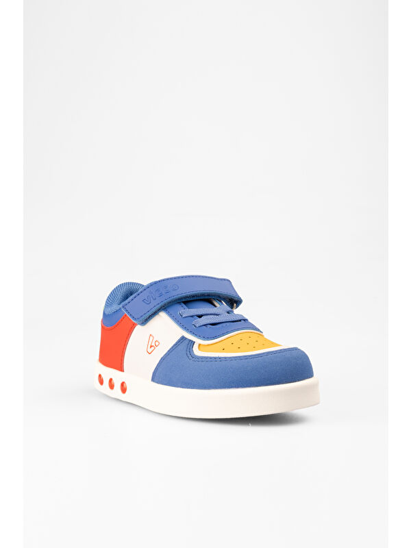 Sam Işıklı Erkek Çocuk Saks Mavi Sneaker - Görsel 6