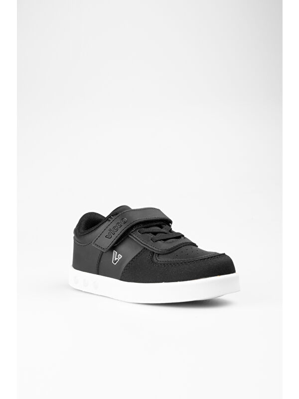 Sam Işıklı Unisex Çocuk Siyah/Beyaz Sneaker - Görsel 5