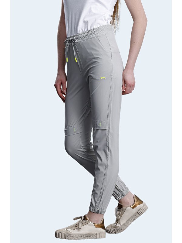 SLAZENGER NADIYA Kadın Cepli slim fit Gri Eşofman Altı