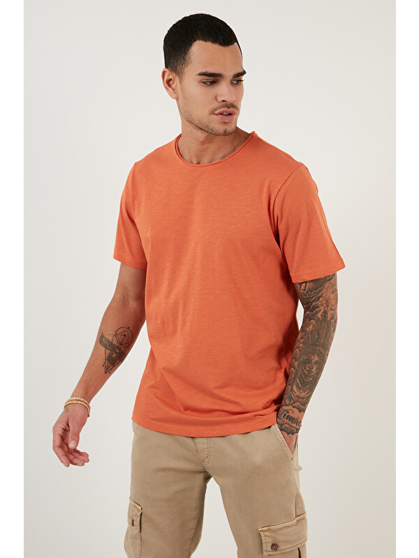 Buratti Bisiklet Yaka %100 Pamuk Slim Fit Basic Tişört 5902000