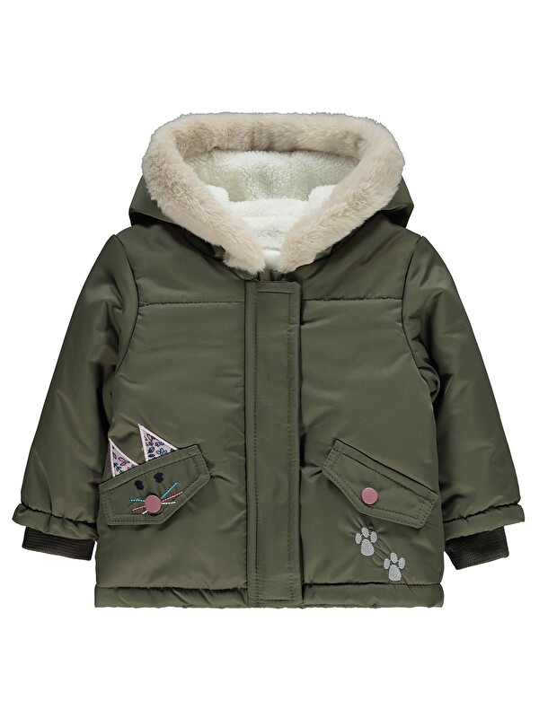 Civil Baby Tavşan Kulak Nakışlı 6-18 Ay Mont - Haki 6-9 Ay
