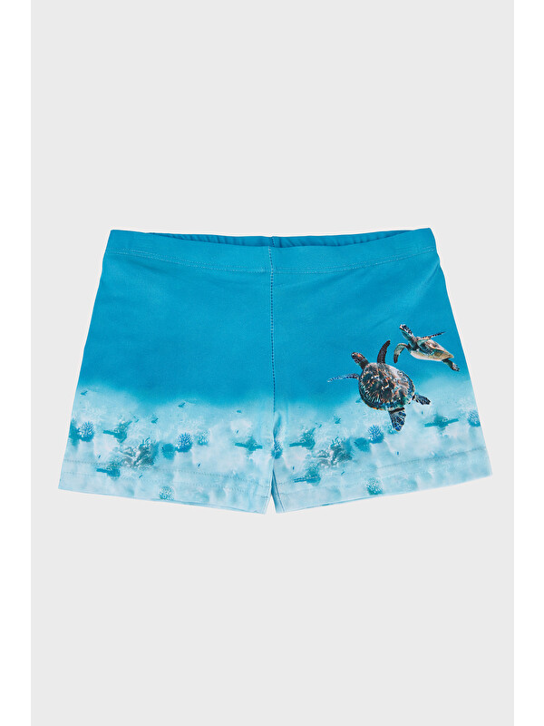 Slipstop Caretta Desenli Beli Lastikli Boxer Mayo Short SR2632000005