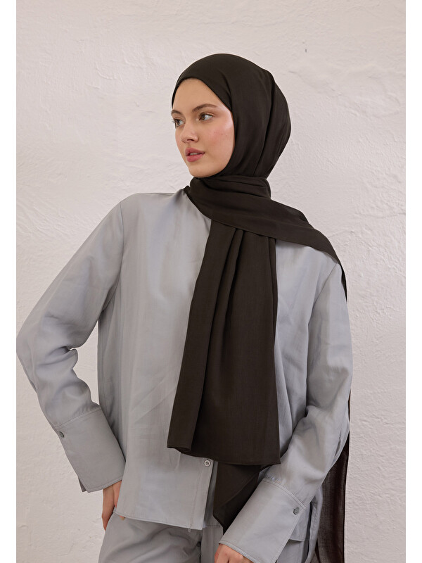 Fresh Scarfs Soft Viskon Şal Çikolata Kahve