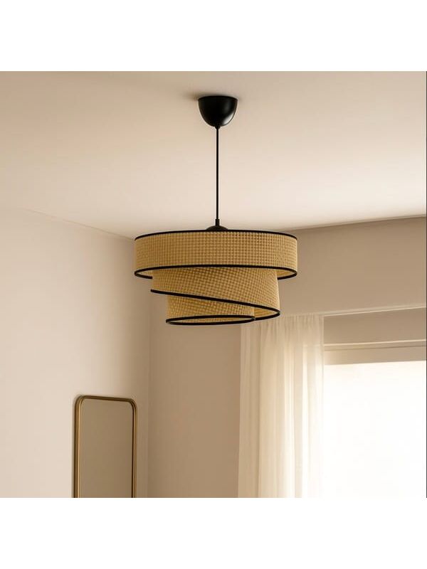 Nisa Luce Siyah Biyeli 3 Katlı Pasta Sarkıt - Krem - 70x40x40 cm