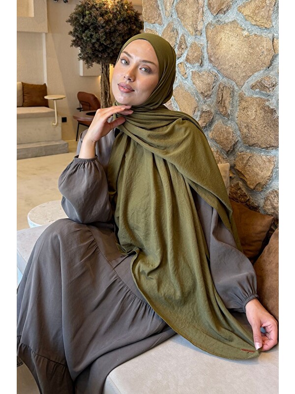 Lamelif Rami Şal Asker Yeşili