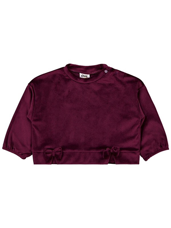 Civil Baby Fiyonklu 6-18 Ay Sweatshirt - Lila