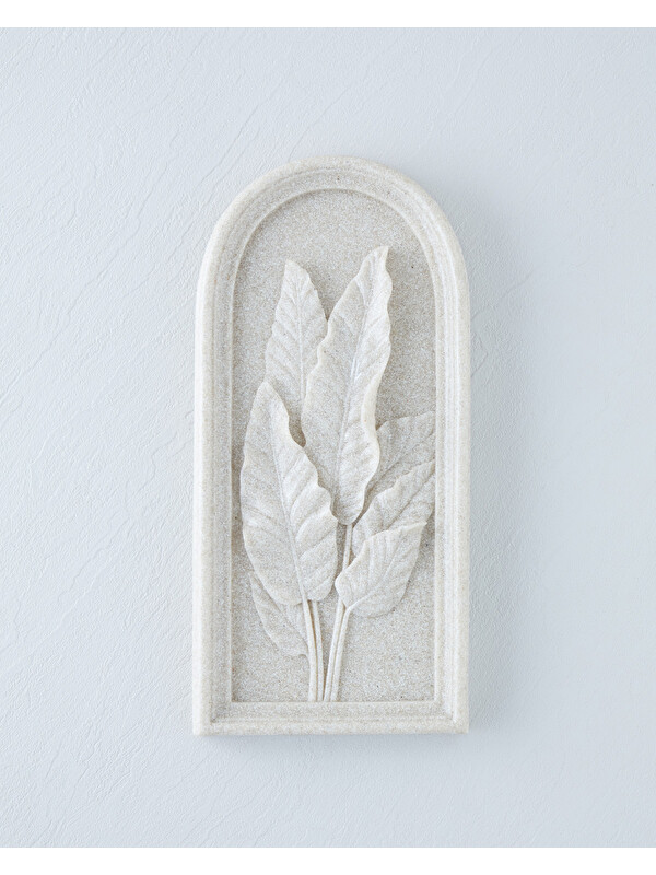 English Home Leafs Duvar Aksesuarı 15x3x32,5 cm Bej